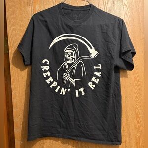 Spirit (Creepin’ It Real) Black Graphic T-Shirt